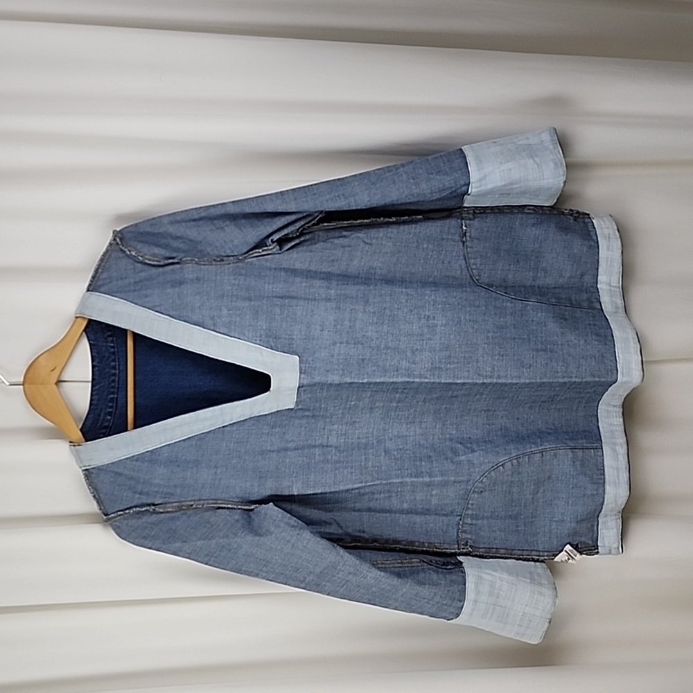 Free People Dreaming of Denim Tunic Hendrix Blue Size M - Picture 5 of 15